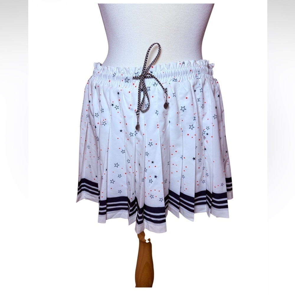 The Upside Stellarium Valletta Mini Skirt w White Star Print-NWT Size Large